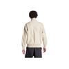 Adidas Originals Adicolor Series Three-Stripe Stand Collar Zip Logo Synthetic Leather Jacket Men Jacket Beige IZ4036