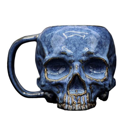 Hrnek Lebka Nerezová Ocel Lidská Lebka Hrnček na Kávu Strašidelný Zombie Pivní Krýgl Korbel Čajový Šálek Halloweenská Hororová Tematická Párty Dárek pro Muže