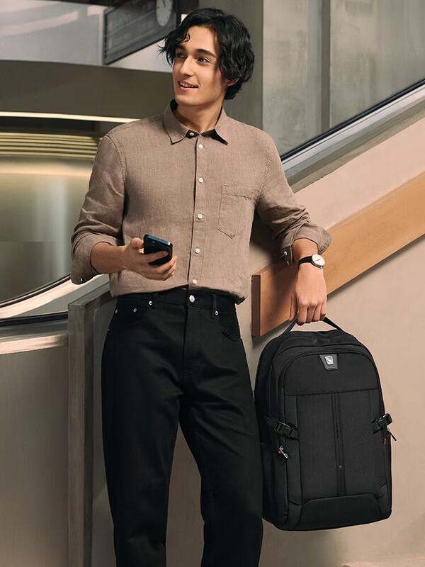 OIWAS Twin Towers Series Men s 17.3-inch Business Laptop Backpack