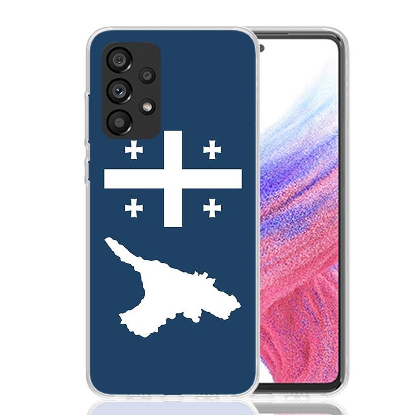 Georgia Flag Phone Case for Samsung Galaxy A17 A16 A15 A14 A13 A57 A56 A55 A54 A53 A37 A36 A35 A34 A33 A26 A25 A24 A23 Galaxy A1