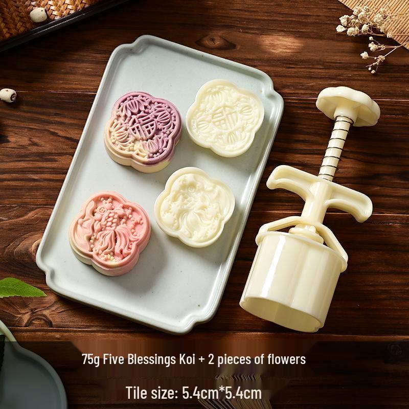 Mid-Autumn Mooncake Mold Stamp Tool for Ice Skin Mung Bean Pastry