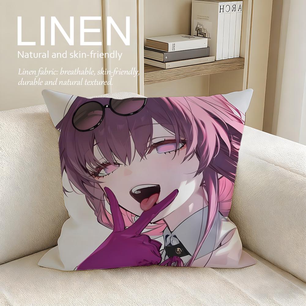 

Game HHonkai Star Rail Cushion Cover Pillowcase Set Pcs x x Breathable Washable Sofa Cushion Cover 30X30cm