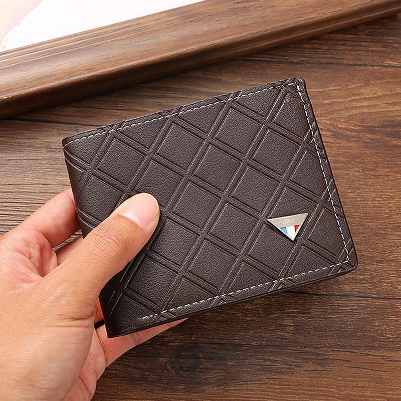Business Men'S Wallets Pu Leather Soft Multifunctional Coin Pocket Id Credit Cards Holder Male Money Coin Photos Short Purses