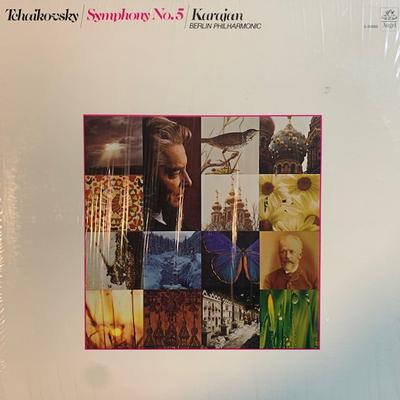 LP Record KARAJAN, BERLIN PHILHARMONIC - Tchaikovsky Symphony No. 5 S36885 ANGEL RECORDS 1972 US Classical Used