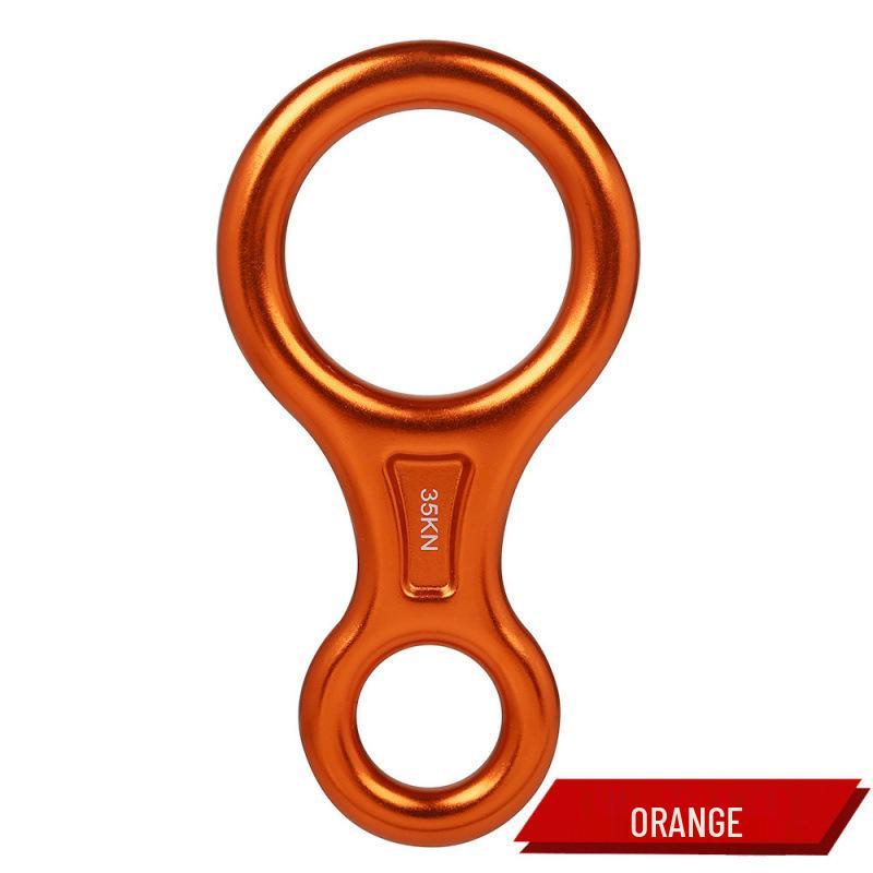 

Outdoor Figure 8 Ring Descender for Controlled Descent помаранчевий