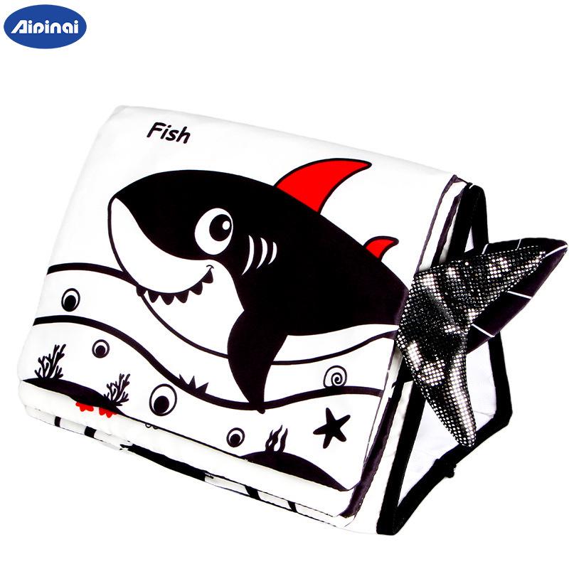 

Aipinqi Foldable Baby Cloth Photo Album with Mirror - Infant and Toddler Toy Book Calendar