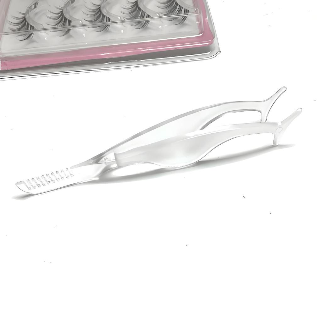Anti-Static Plastic Eyelash & Eyebrow Tweezers - Seahorse Clip Lash Extension Tool