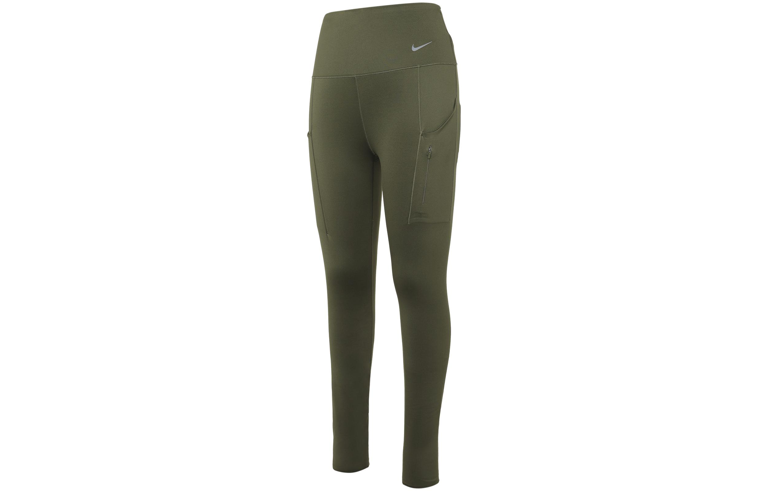 Nike Go Sports Pants Women s Khaki Green Moderate DQ5669-325 S