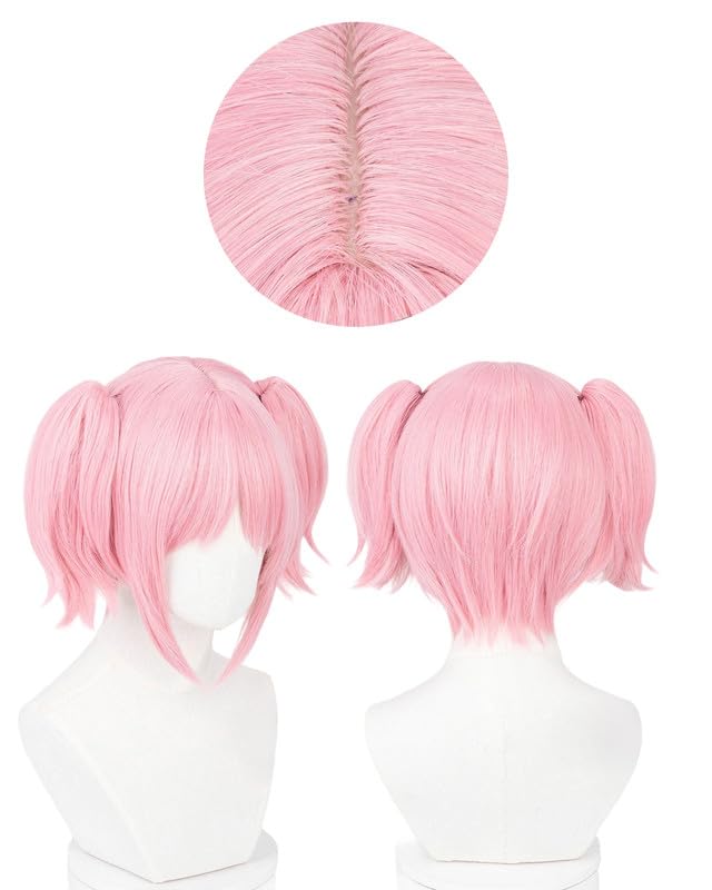 Kaname Madoka Cosplay Costume with Wig Puella Magi Madoka Magica Mitakihara Municipal Junior High School Uniform Set Long Sleeved Costume Everyday