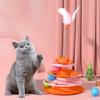 Physical Exerciser Cat Toy Tower 3 Layer Pet Plaything Fun Puzzle Game Kitten Toys  Indoor Use