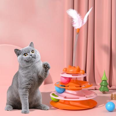 Interactive Kitten Toys Physical Exerciser Pet Plaything Fun Puzzle Game Cat Toy Tower Indoor Use