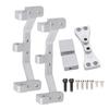 RC Car Modification Tie Rod Seat with Rear Axle Steering Gear Bracket for MN 112 99S D91 D90Silver