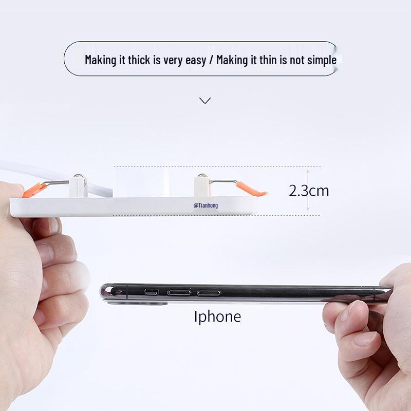 8-inch 12W Ceiling Light, 24 LEDs, Fits 15-18 cm Recessed Cutout