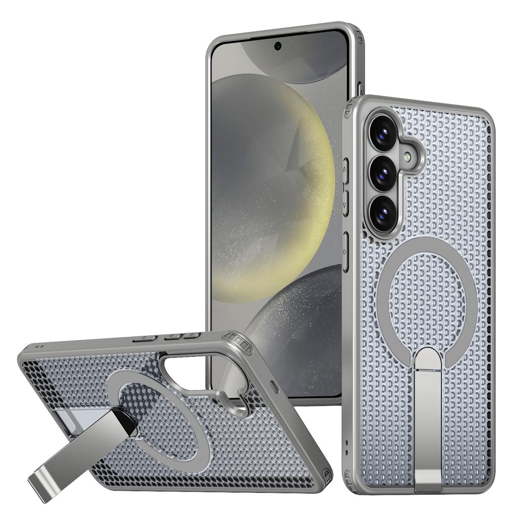 For Samsung A55 Case Galaxy A26 A36 A37 A57 Phone Case Magnetic Bracket Heat Dissipation Shockproof Rugged Tough Cover Fundas