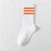 Drei-Streifen Sport Laufsocken, Herrensocken, Gestreifte College Lange Socken, Frotteesocken