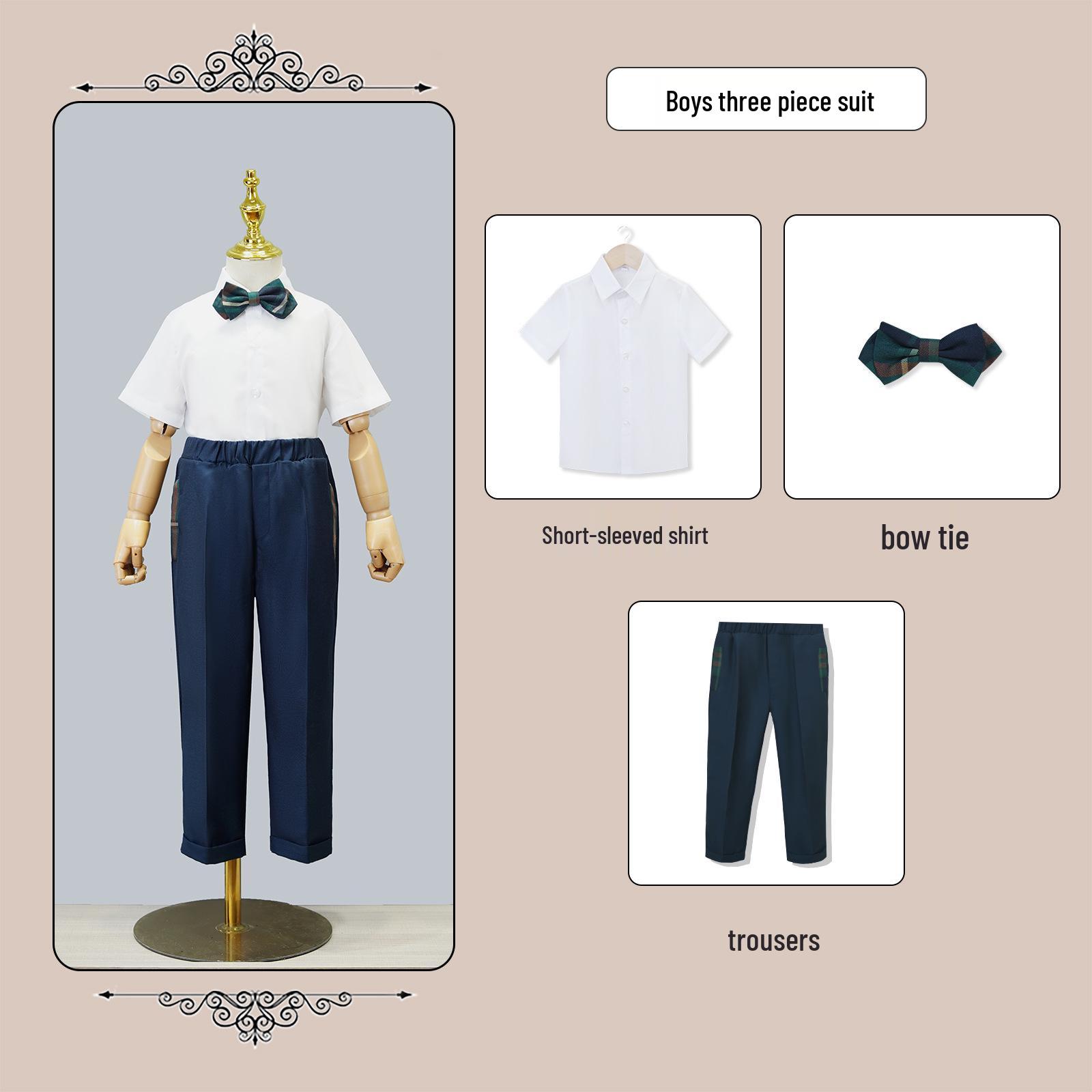British Academic-Style School Uniforms: Children s Garden & Class Vest Sets for Performances 120 cm