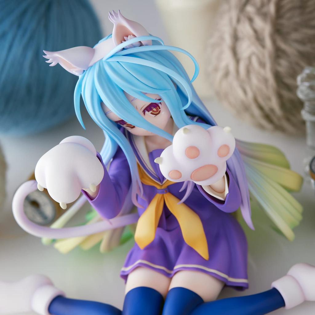 No Game No Life Branco Sem Escala PVC&ABS Pintado Figura Completa