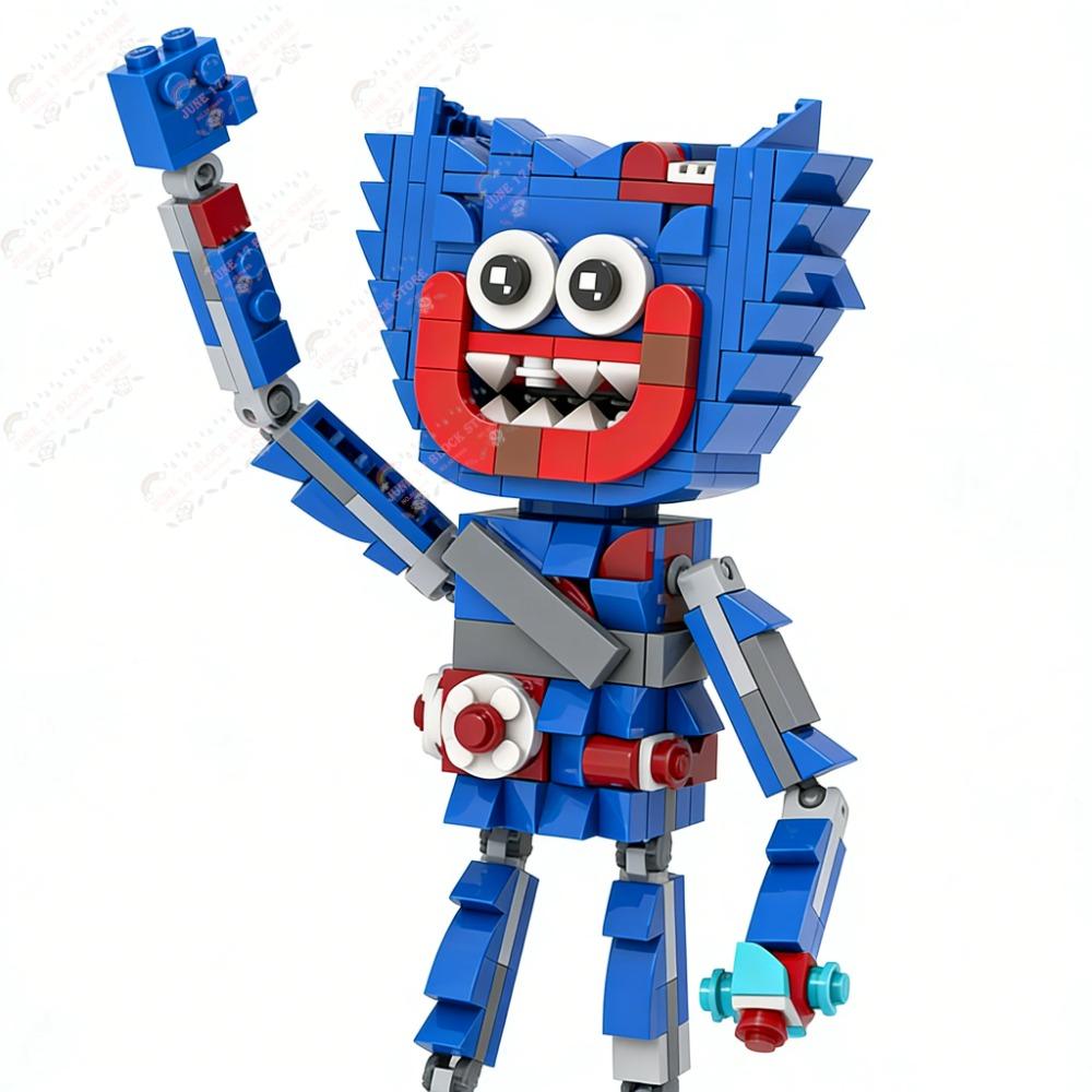 MOOXI Gioco Horror Personaggio Huggy LiLLy Modello Prototipo Set Blocchi da Costruzione MOC Fai-da-te Mattoncini Decorazioni Giocattoli Montessori per Bambini Regalo