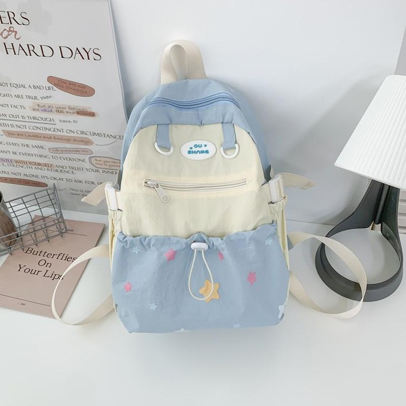 Cute and sweet backpack for women 2025 new high-value junior high school students traveling small backpack lightweight student schoolbag tide