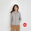 TikTok autumn and winter new down light down jacket women's hooded thin large size thickened coat