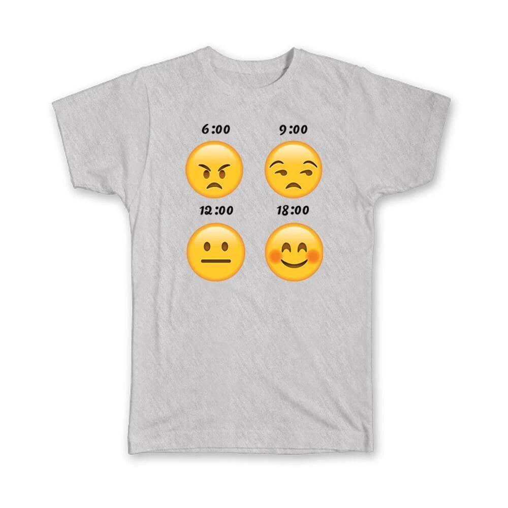 Gift T-Shirt : Day Mood Angry Happy Sad Funny Cute Cup S