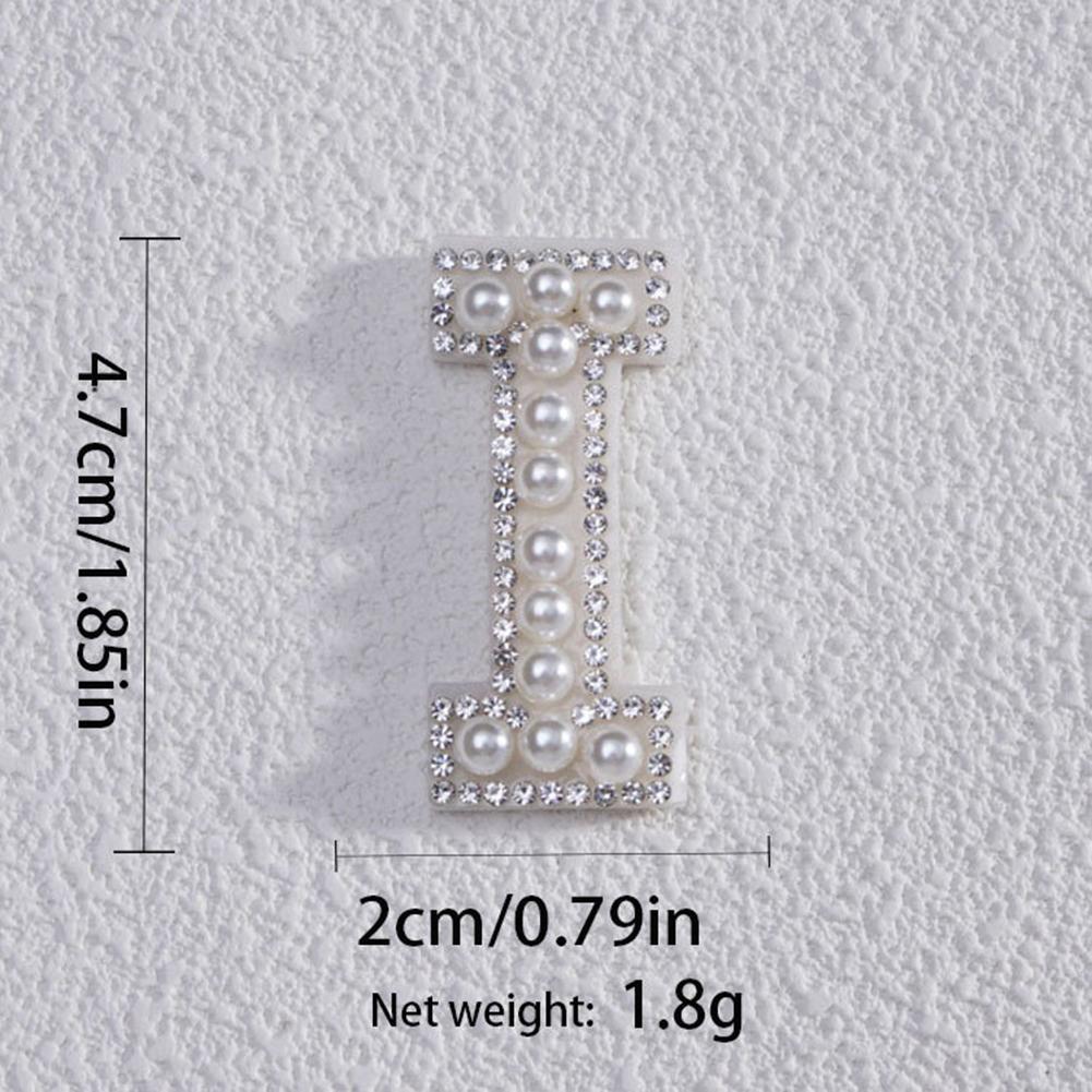 Pearl Letters Clothes Letter Alphabet Embroidery Sparkle