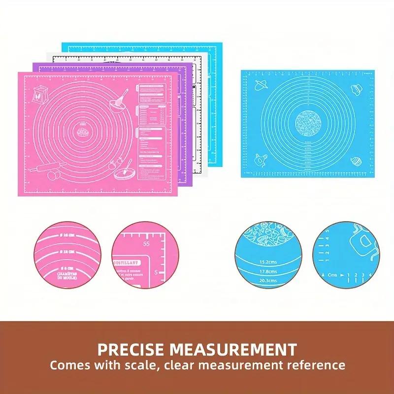 1 Multifunctional Non-Stick Silicone Baking Mat- Ideal for Pizza, Cookies Perfect Holiday Kitchen Gadget, Durable EVA Material, Silicone Baking Molds