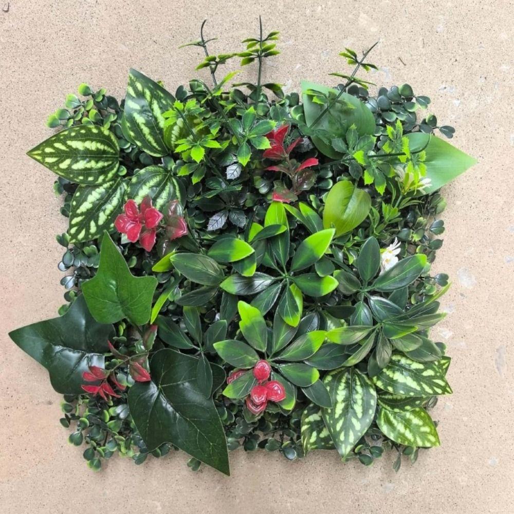 DIY Artificial Plant Wall Panel Sunflower Simulation Maple Plant Sheet  Living Room