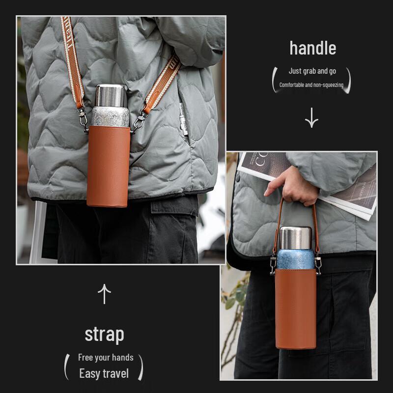 Edish Pure Titanium Insulated Thermos Bottle