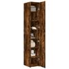 VidaXL Buffet haut chêne fumé 30x42,5x185 cm bois d'ingénierie, buffet, armoire de rangement, panneau latéral, armoire, 3281396
