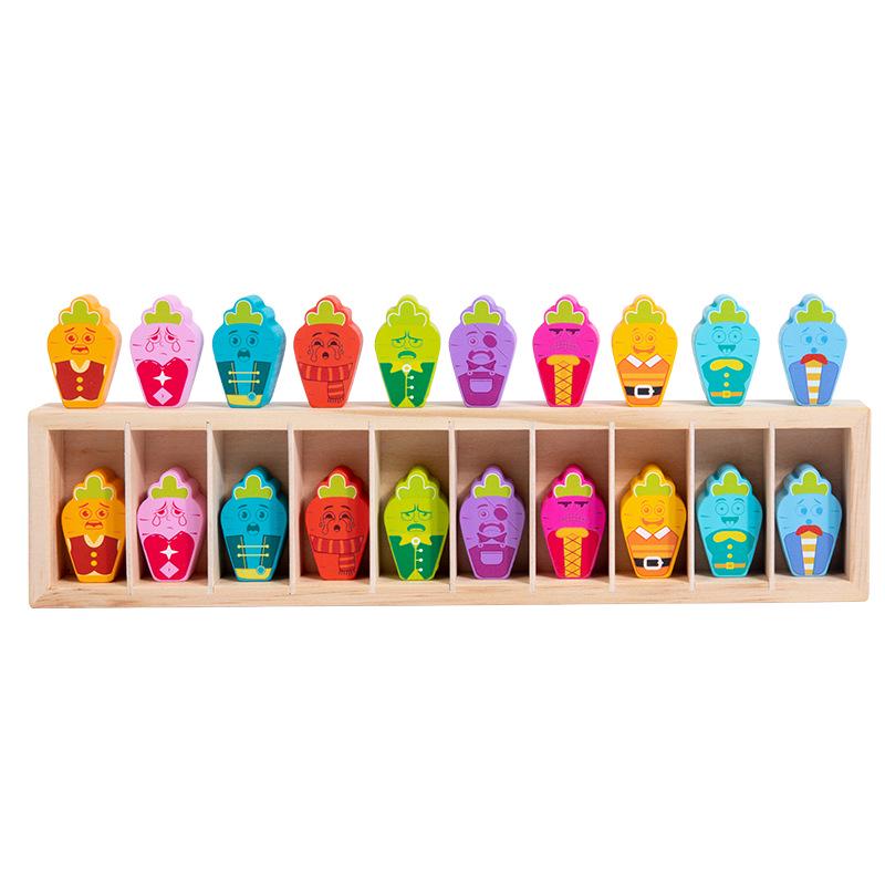Children s Wooden Color Guessing Memory Game: Educational Board Game for Parent-Child Interaction