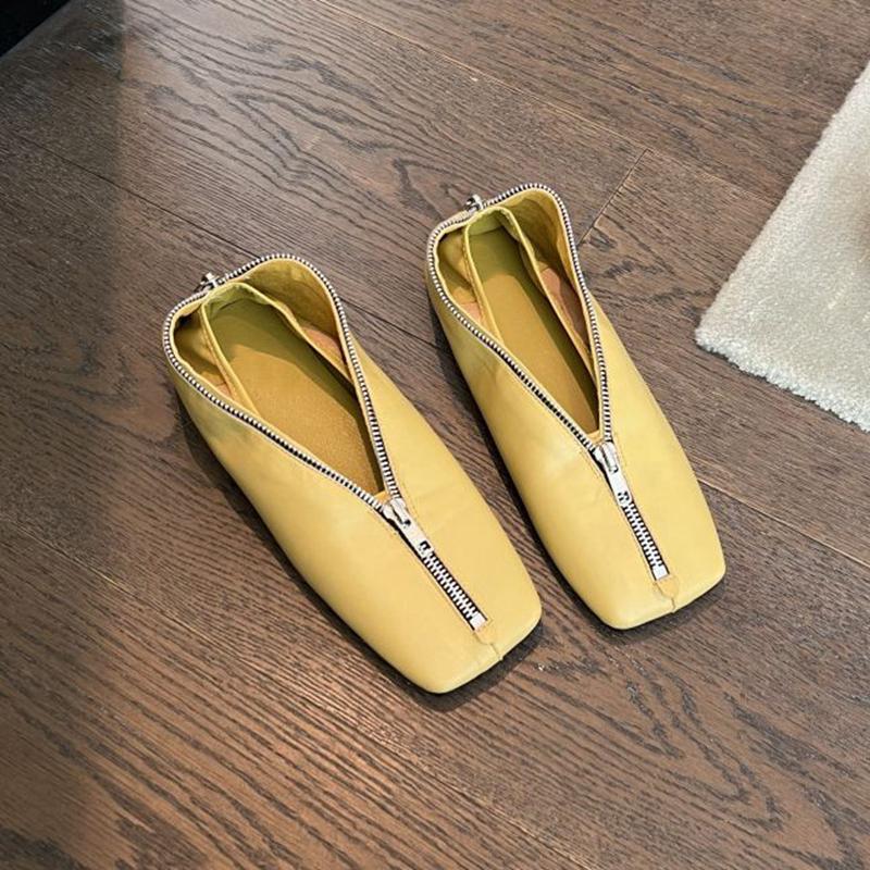 

Модные весенние туфли на плоской подошве с квадратным носком, новые брендовые повседневные мокасины на молнии, британские туфли-лоферы для женщин с квадратным носком, женские туфли 39