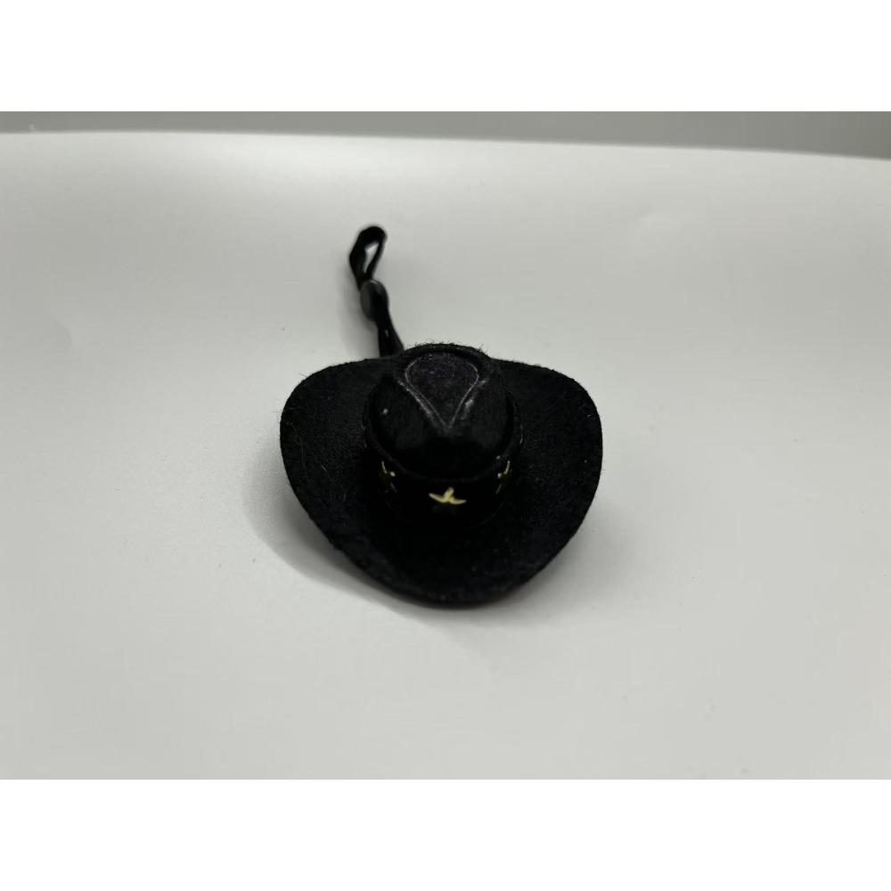 Desktop goose cowboy hat clothing set mini little cowboy hat cashew flower square towel magnet duckling hat