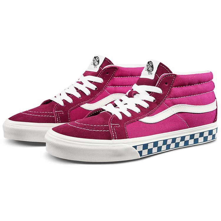 Sk8 Vans-Mid Reissue 'Kostkovaná bočnice - Rumba Red Jazzy' VN0A391FWQ5