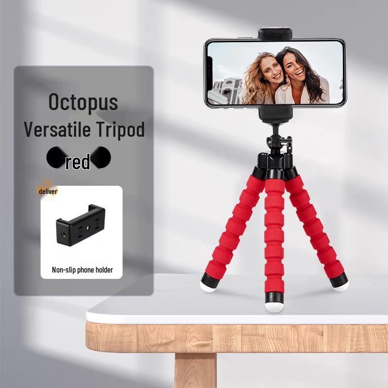 Octopus Mini Portable Selfie Stand with Bluetooth Remote for Creative Live Streaming