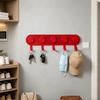 Magnetic Hook Rack with 5 Magnetism No Drilling Integrated Hooks Strong Easy Installation Organizer for Keys
