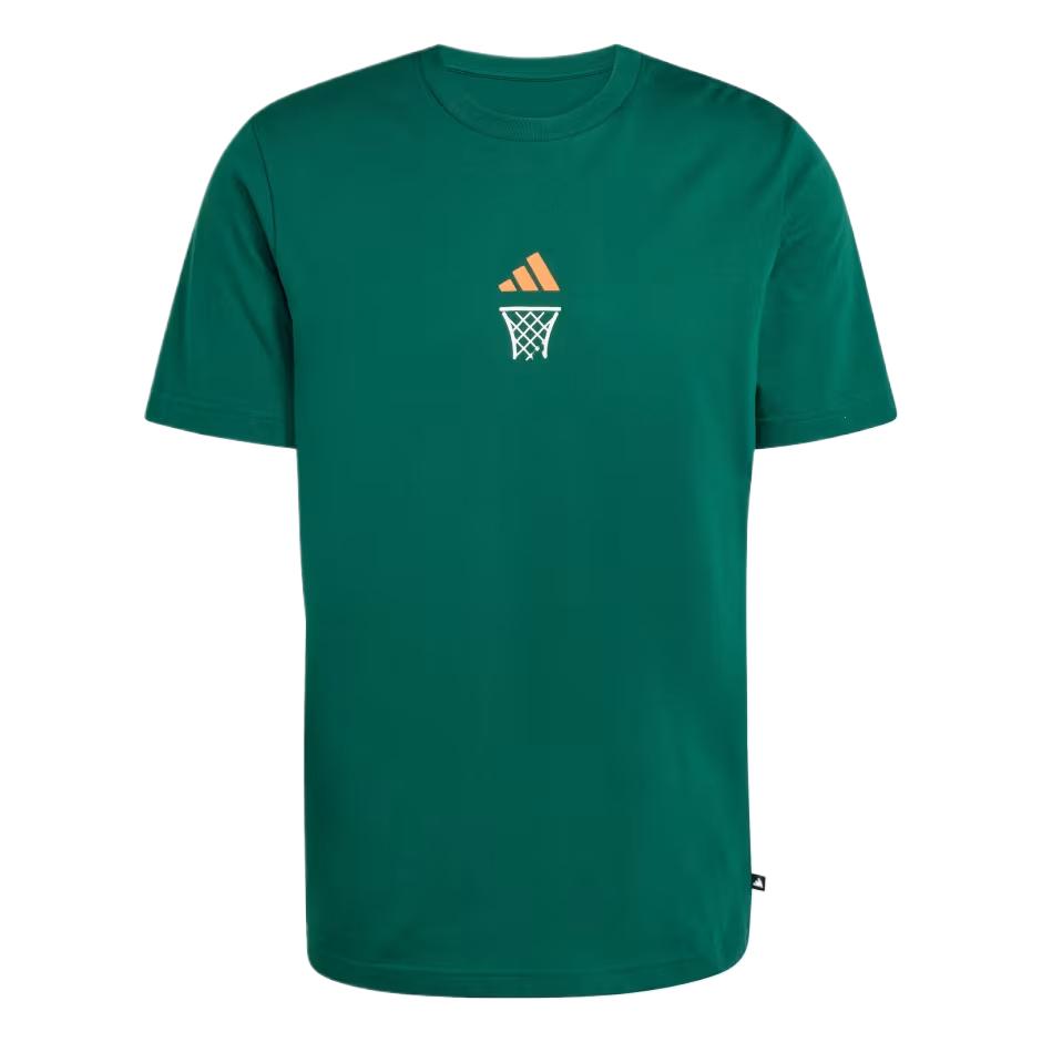 

Adidas Anx Hoop Printed Short Sleeve Crew Neck T-Shirt Men Tops JZ5043 S