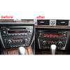 Air Conditioner CD Control Decorative Panel Trim Cover Decal For BMW 3 Series E90 E92 2005-2012 Carbon Fiber Interior Mouldings