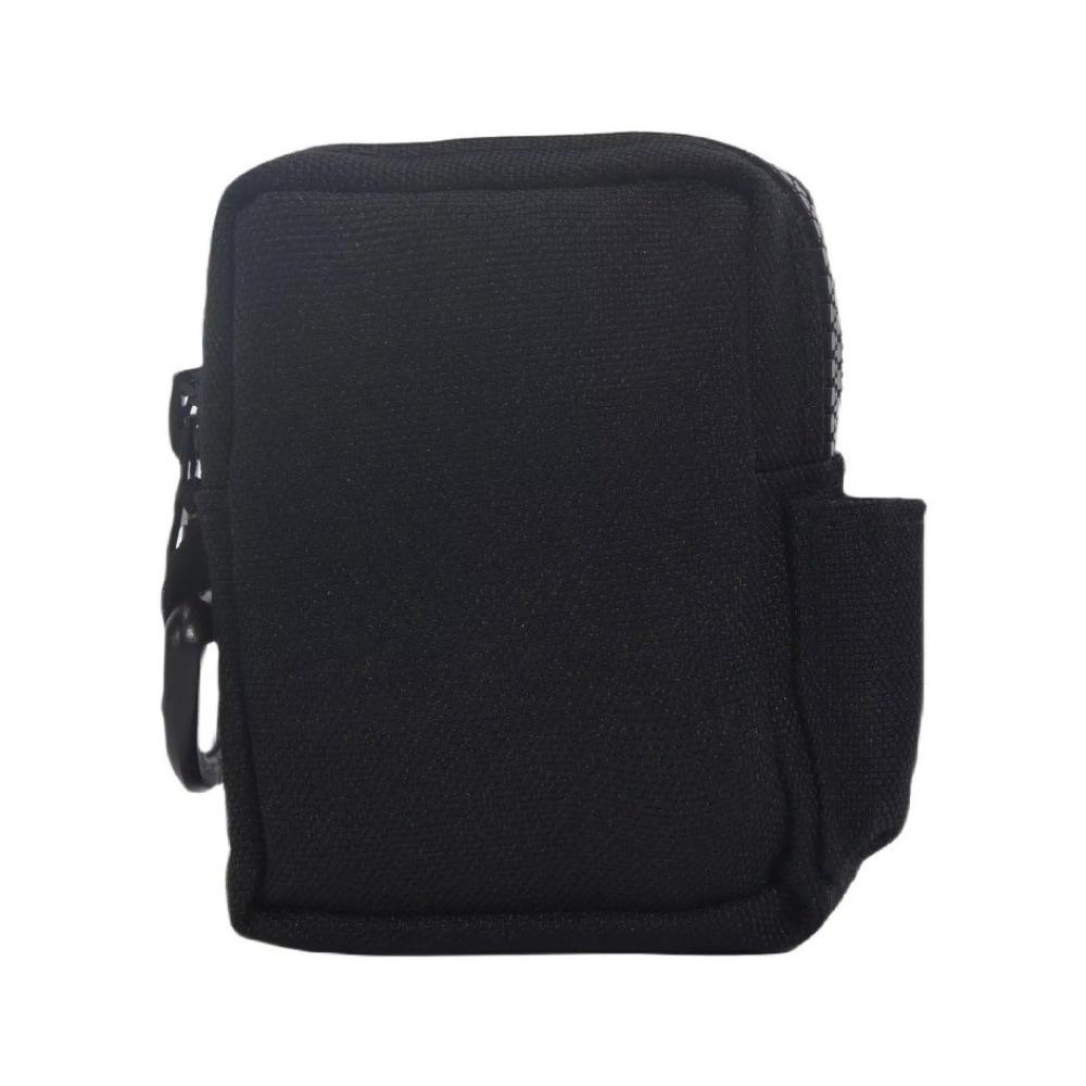 

Универсальная многофункциональная поясная сумка однотонная многокарманная сумка-аксессуар прочный кошелек для монет для походов чёрный