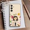 F-Charlie and Lola Cartoon Phone Case For Samsung Galaxy A73,21,22,32,71,53,52,51,80,5G Soft Black Cover