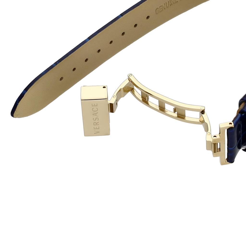 Watch MEDUSA INFINITE Blue Dial Quartz Daily Waterproof Sapphire Glass 38mm VE3F00122 Black [Versace] Women's [Item]