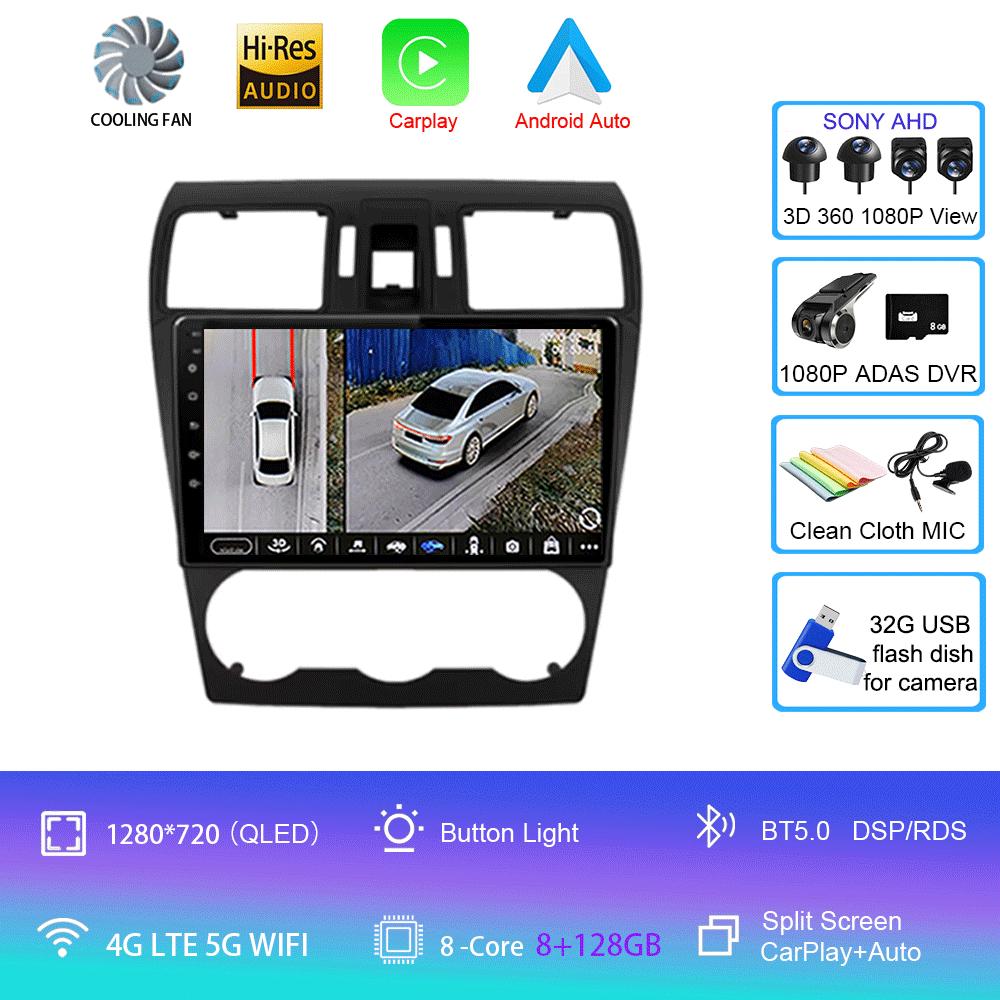 For Subaru Forester XV WRX 2012 -2015 Android 14 Video Player Car Radio Multimedia 2 Din Navigation GPS BT 4G WIFI Stereo DVD