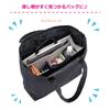 HAKUBA Chululu Bag-in-Bag Inner Bag, Horizontal, Medium, Black, Customizable Dividers, Freestanding, Foldable When Not in Use, AMZSCH-BBYMBK,