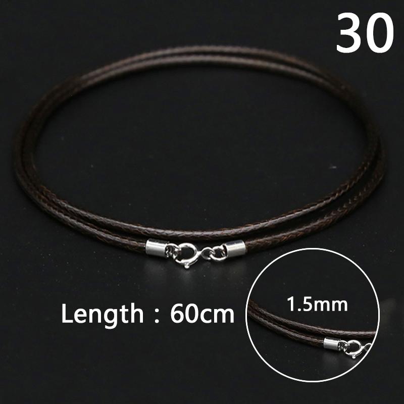 1PC Handemade Craft Leather Cord Lobster Clasp Wax Rope Jewelry Making String Rope DIY Accessories