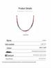 Natural Gemstone Tourmaline Bracelet Women's S925 Sterling Silver Handmade Beaded Clavicle Chain