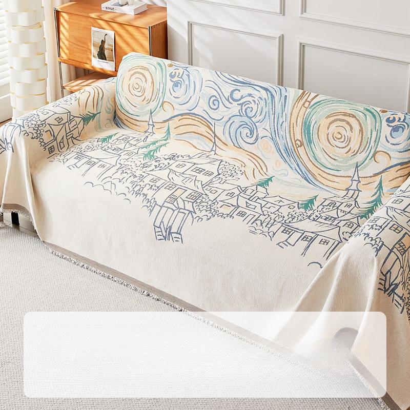 Chenille Sofa Towel Four Seasons Universal All-Inclusive Sofa Cover Dust Cover Living Room One-Piece Sofa Cover Cloth Blanket