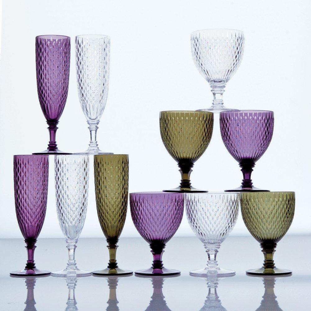 KINTO ROSETTE Champagne Glass, 160ml, Green, 22834