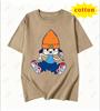 90s Rap Dog Parappa Print American Retro Loose Cotton Tshirt