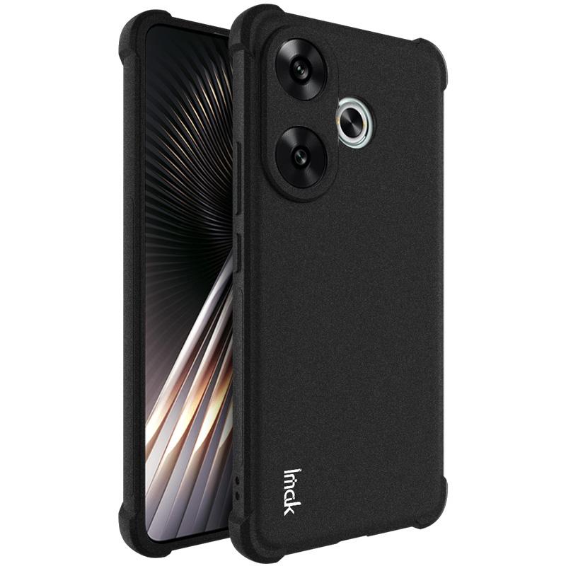 

IMAK For Xiaomi Redmi Turbo 3 5G/Poco F6 5G Case Matte TPU Drop Resistant Airbag Phone Cover Black