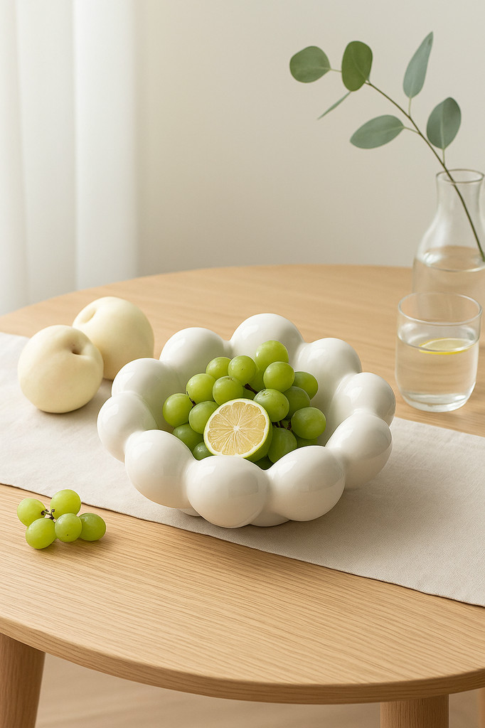 Leichter Luxus-Obstteller aus Keramik für Hochzeiten, Partys, Nüsse, Snacks, Obstteller, Wohnzimmer, Aufbewahrung, Dekoration, Heimgeschirr, Dekoration